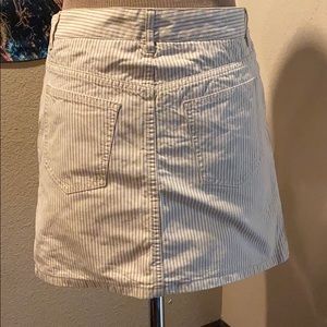 Burberry cotton striped skirt